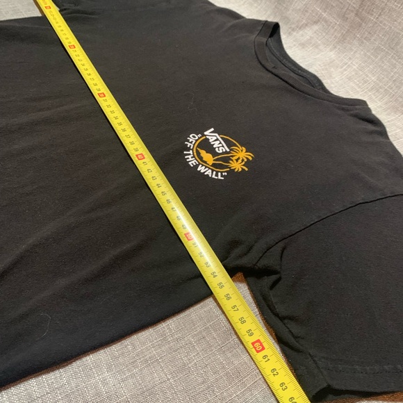 Vans Black T-Shirt with Orange Logo - Picture 4 of 6